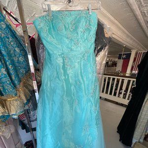Teal/Turquoise Beaded Dress